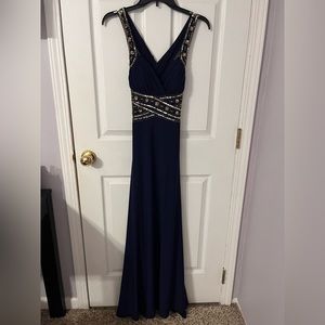 Navy Blue Prom Dress